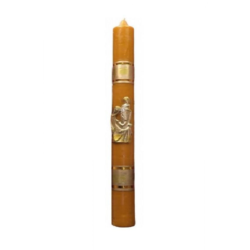 candle Стрітенська (жовта) (з аплікацією)